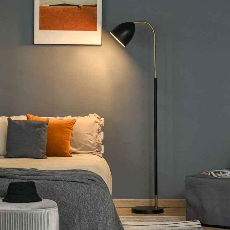 Brass floor standing reading lamps on sale